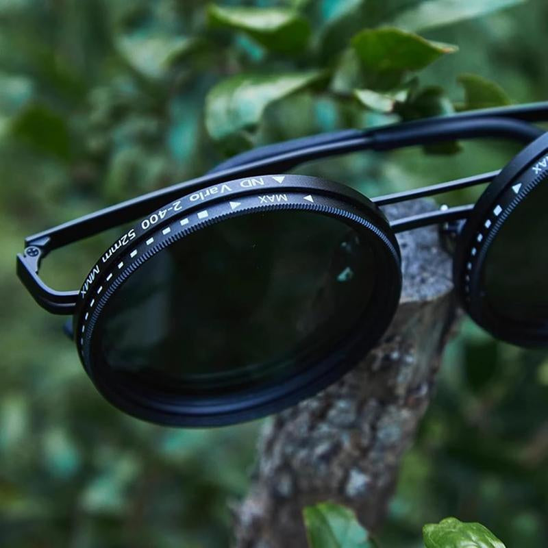 Adjustable Tint Polarized round Sunglasses with ND9 Stepless Dimming, 1-9 Gear Sun Protection Eyewear for Men - Eyewear with Adjustable Lens