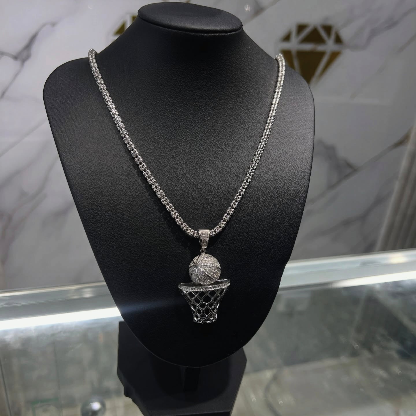 925 Sterling Silver Chain Plated in 18k Gold, Urban Hip Hop Style